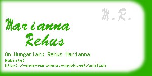 marianna rehus business card